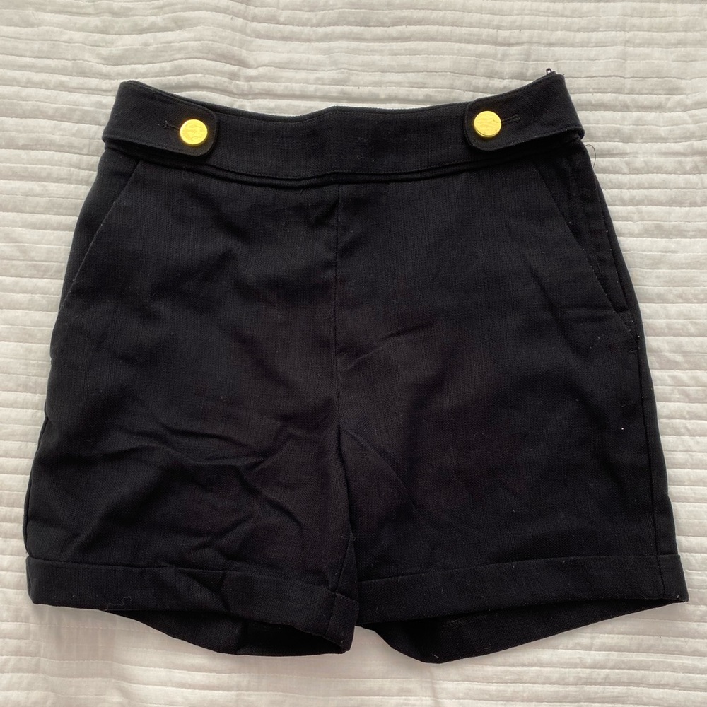 High Waist Black Shorts